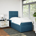 Boxspring 80x200 cm fluweel blauw met matras