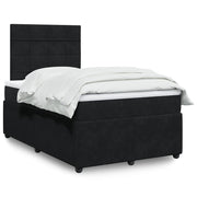 Boxspring met matras 120x190 cm fluweel zwart
