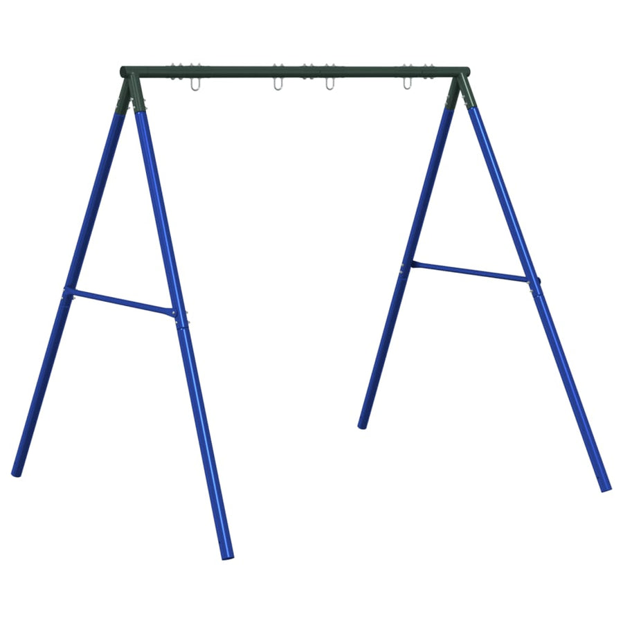 Schommelframe Voor Buiten Met 4 Ophanghaken Staal Blauw 1