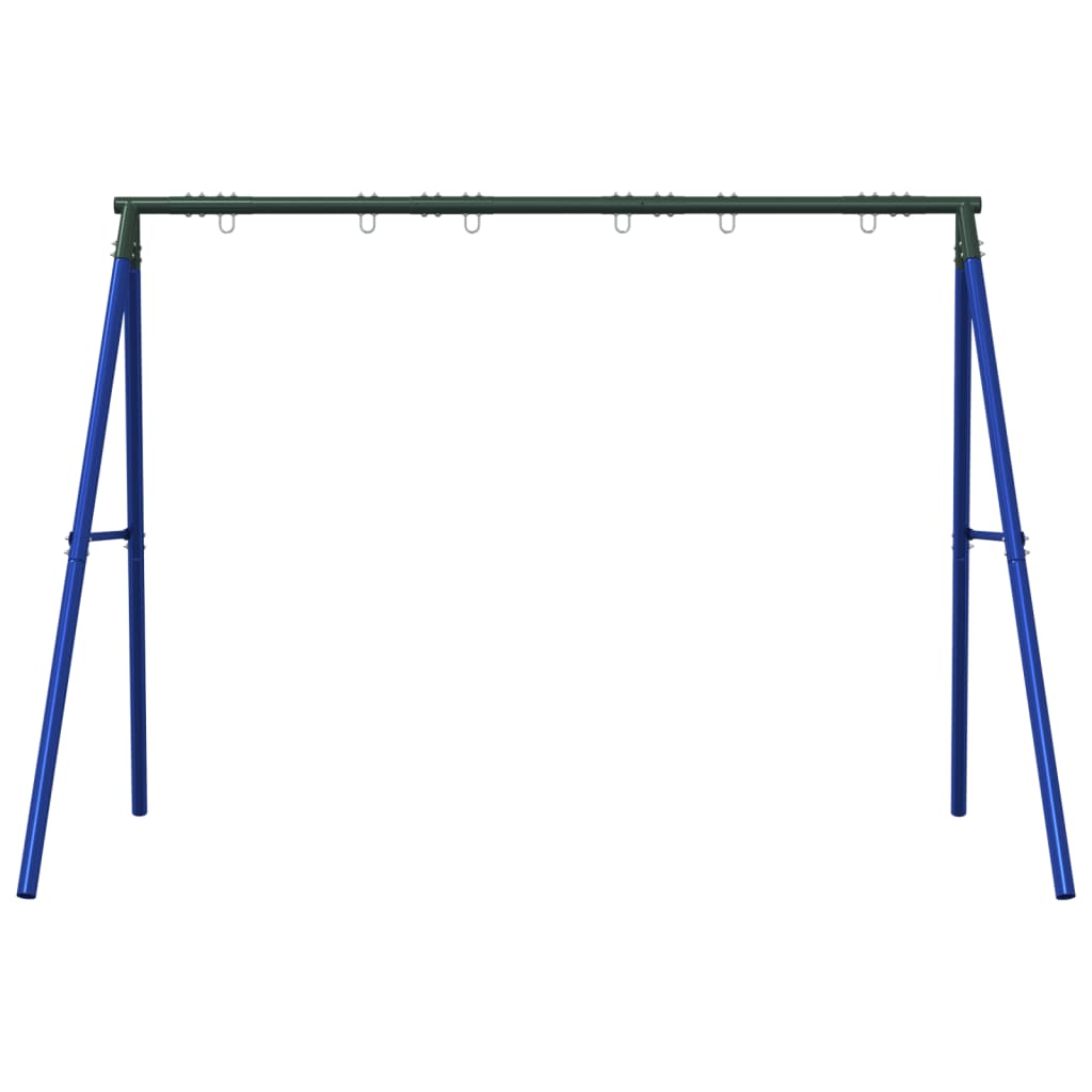 Schommelframe Voor Buiten Met 6 Ophanghaken Staal Blauw 1
