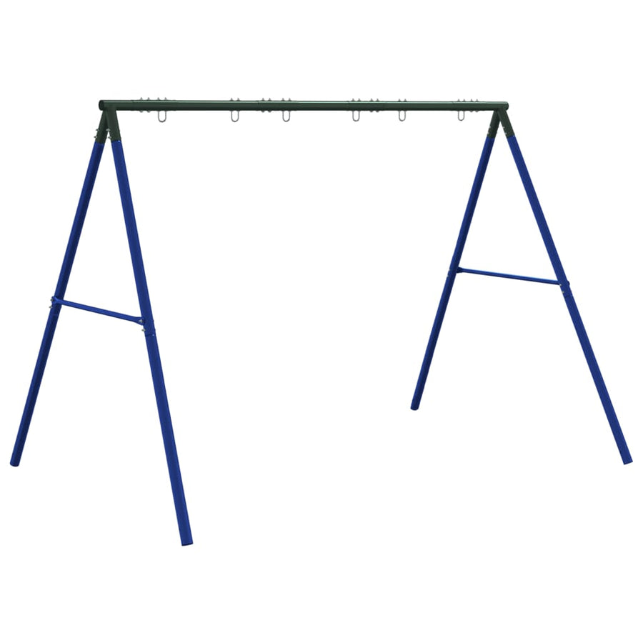 Schommelframe Voor Buiten Met 6 Ophanghaken Staal Blauw 1