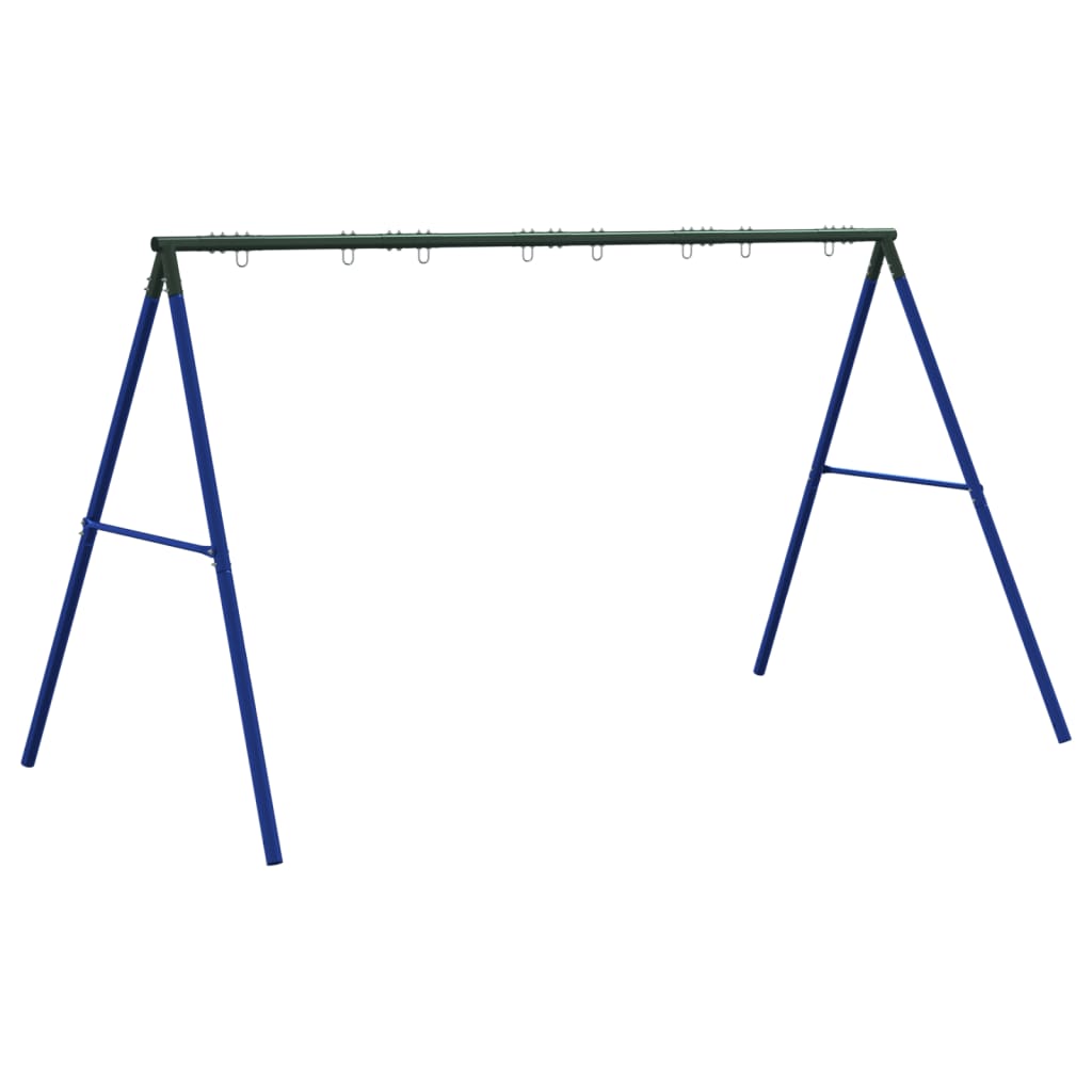 Schommelframe Voor Buiten Met 8 Ophanghaken Staal Blauw 1