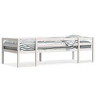 Kinderbedframe massief grenenhout wit 90x200 cm
