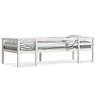 Kinderbedframe massief grenenhout wit 90x190 cm