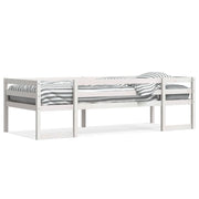 Kinderbedframe massief grenenhout wit 90x190 cm