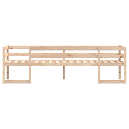 Kinderbedframe massief grenenhout 75x190 cm