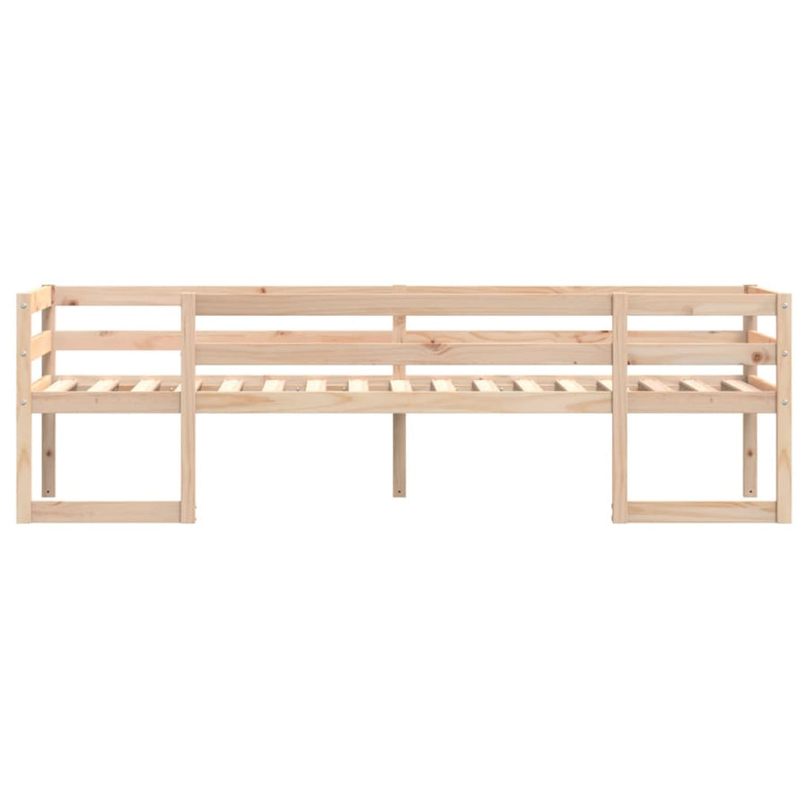 Kinderbedframe massief grenenhout 75x190 cm