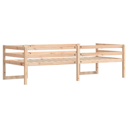 Kinderbedframe massief grenenhout 75x190 cm