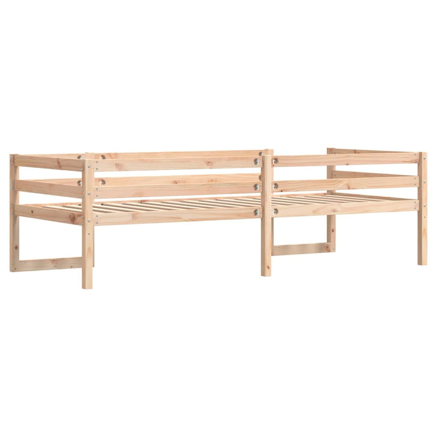 Kinderbedframe massief grenenhout 75x190 cm