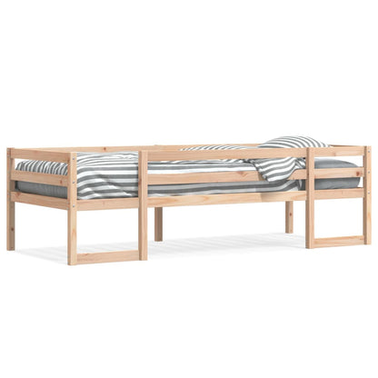 Kinderbedframe massief grenenhout 75x190 cm