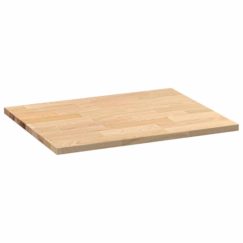 Keuken werkblad rechthoekig 80x63,5x2,7 cm massief eikenhout