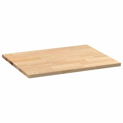 Keuken werkblad rechthoekig 80x63,5x2,7 cm massief eikenhout