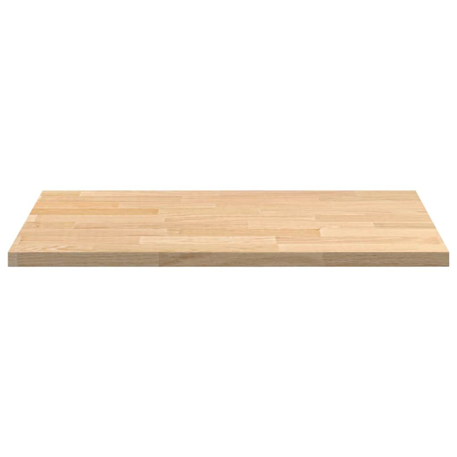 Keuken werkblad rechthoekig 80x63,5x2,7 cm massief eikenhout