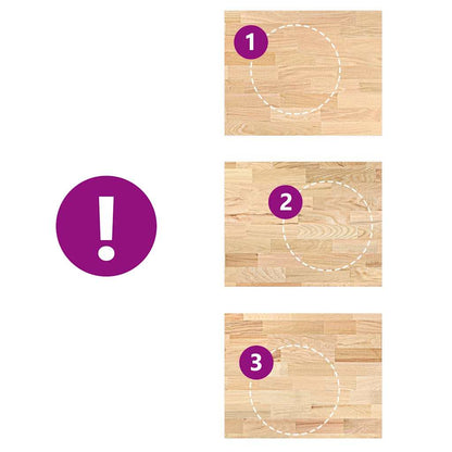 Keuken werkblad rechthoekig 80x63,5x2,7 cm massief eikenhout