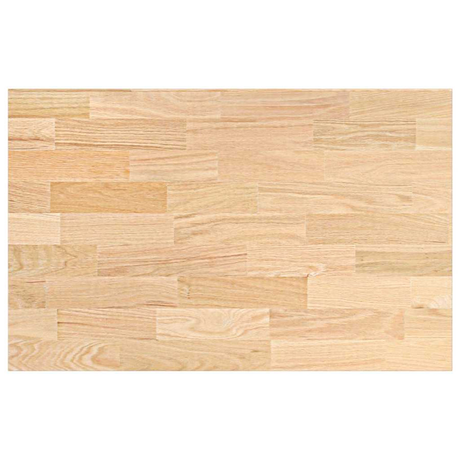 Keuken werkblad rechthoekig 100x63,5x2,7 cm massief eikenhout