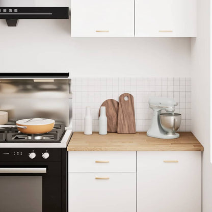 Keuken werkblad rechthoekig 100x63,5x2,7 cm massief eikenhout