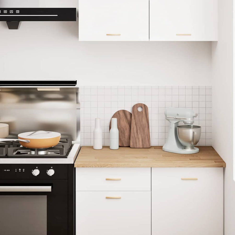 Keuken werkblad rechthoekig 100x63,5x2,7 cm massief eikenhout