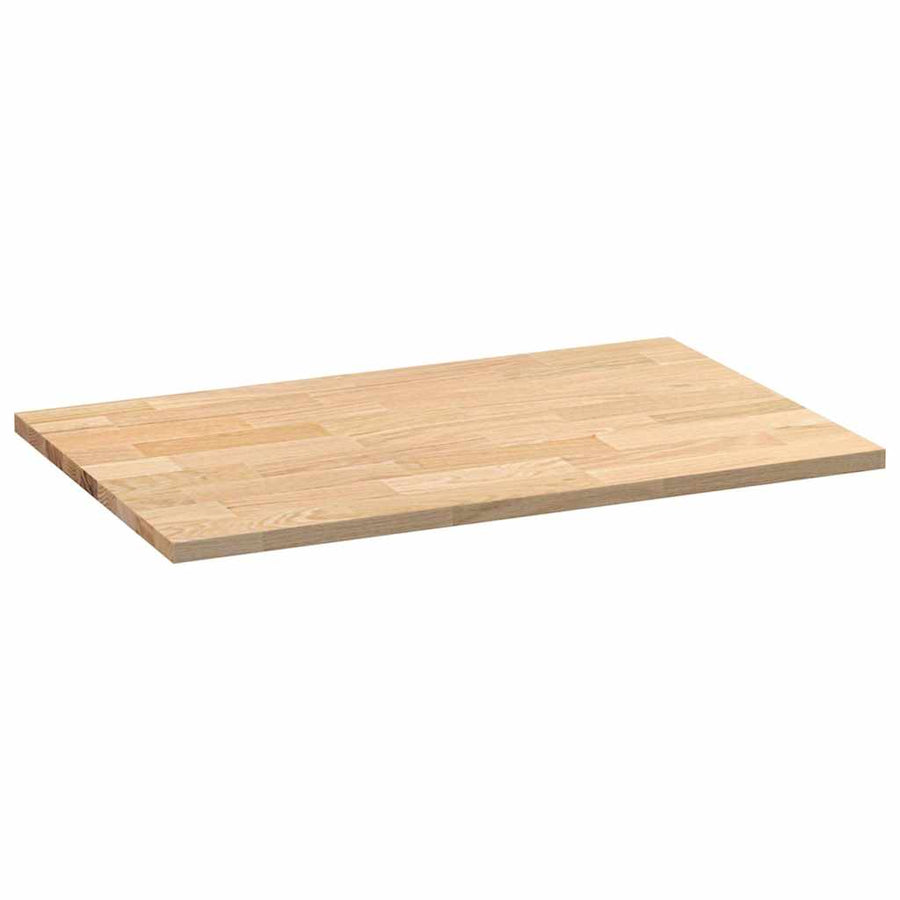 Keuken werkblad rechthoekig 100x63,5x2,7 cm massief eikenhout