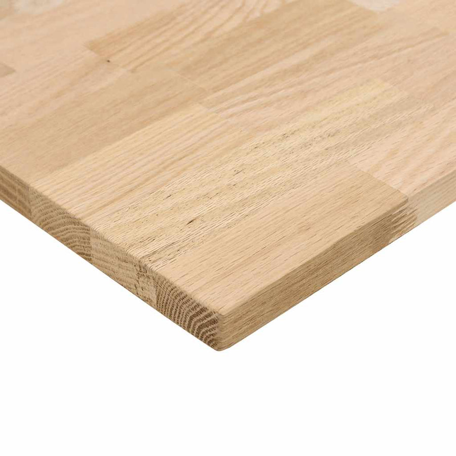 Keuken werkblad rechthoekig 100x63,5x2,7 cm massief eikenhout