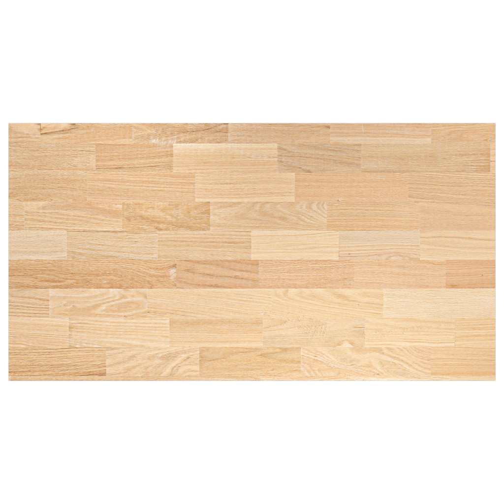Keuken werkblad rechthoekig 120x63,5x2,7 cm massief eikenhout