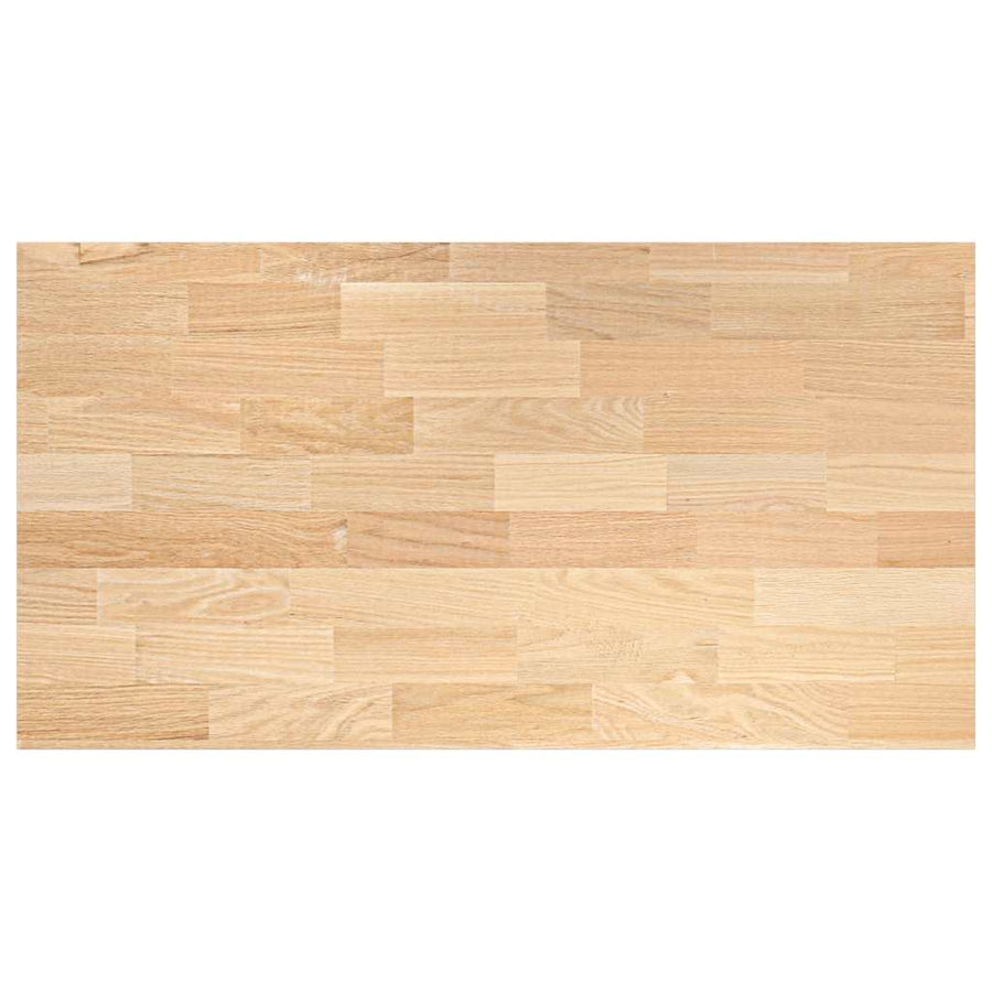 Keuken werkblad rechthoekig 120x63,5x2,7 cm massief eikenhout