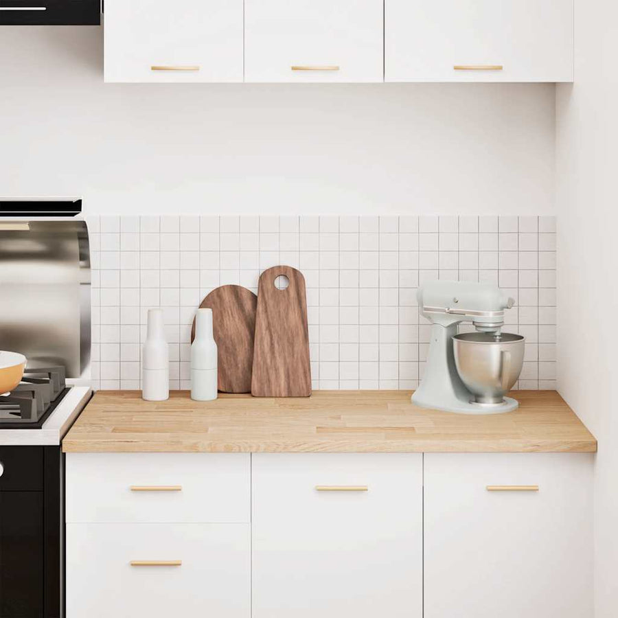 Keuken werkblad rechthoekig 120x63,5x2,7 cm massief eikenhout