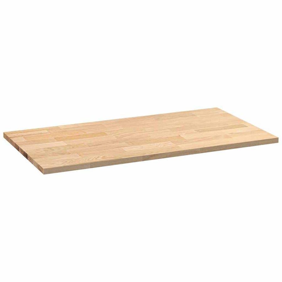Keuken werkblad rechthoekig 120x63,5x2,7 cm massief eikenhout