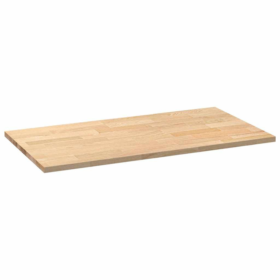 Keuken werkblad rechthoekig 120x63,5x2,7 cm massief eikenhout
