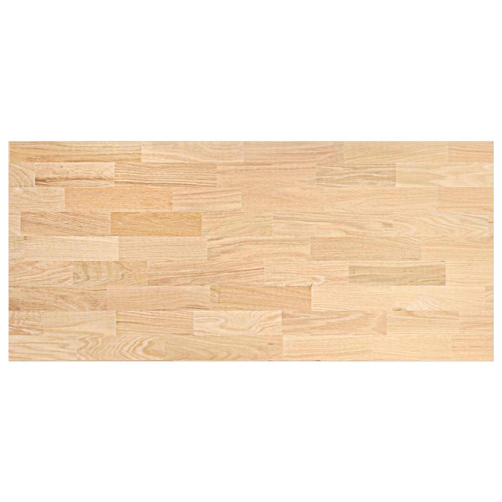 Keuken werkblad rechthoekig 140x63,5x2,7 cm massief eikenhout