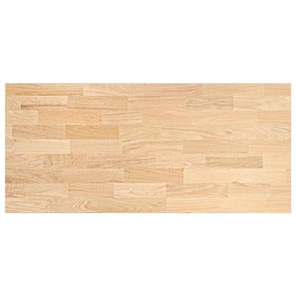 Keuken werkblad rechthoekig 140x63,5x2,7 cm massief eikenhout