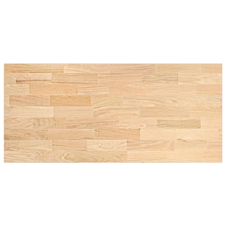 Keuken werkblad rechthoekig 140x63,5x2,7 cm massief eikenhout