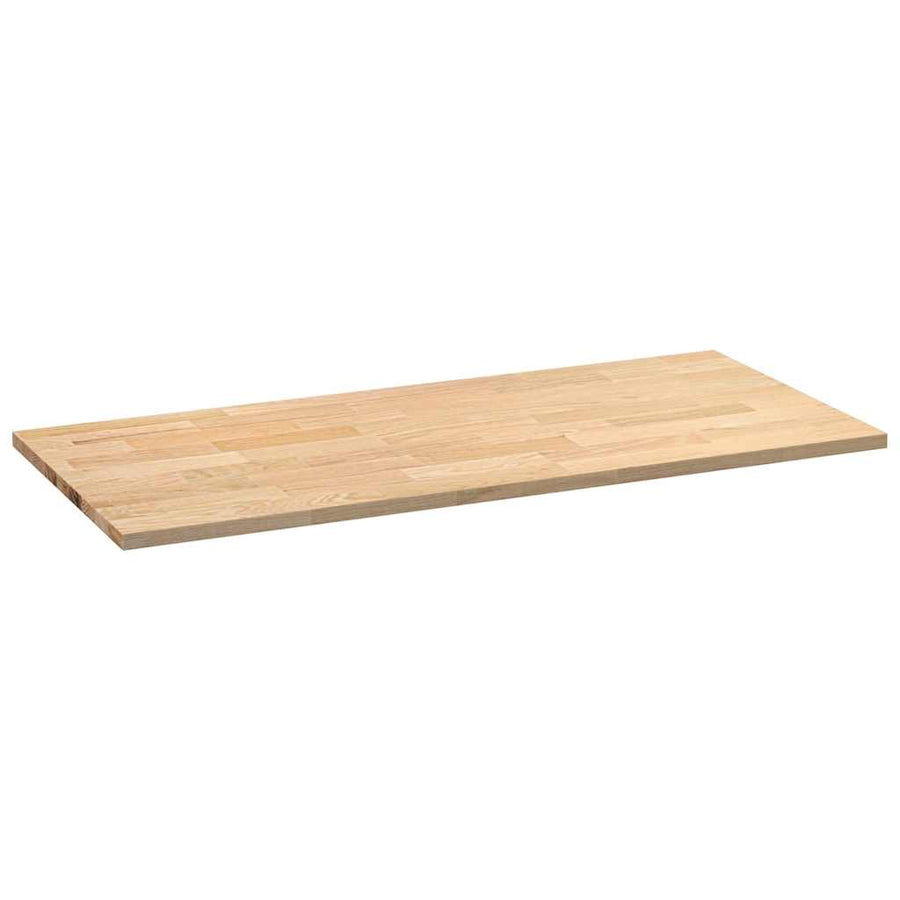 Keuken werkblad rechthoekig 140x63,5x2,7 cm massief eikenhout