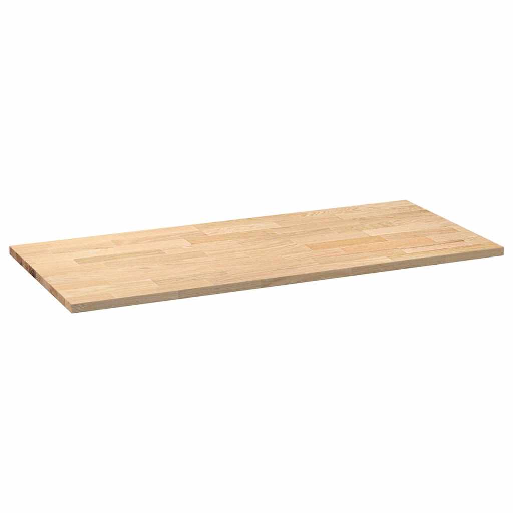Keuken werkblad rechthoekig 140x63,5x2,7 cm massief eikenhout