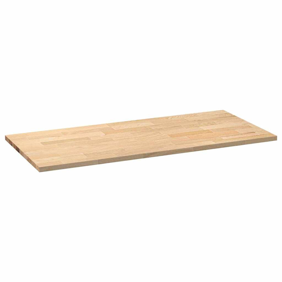 Keuken werkblad rechthoekig 140x63,5x2,7 cm massief eikenhout