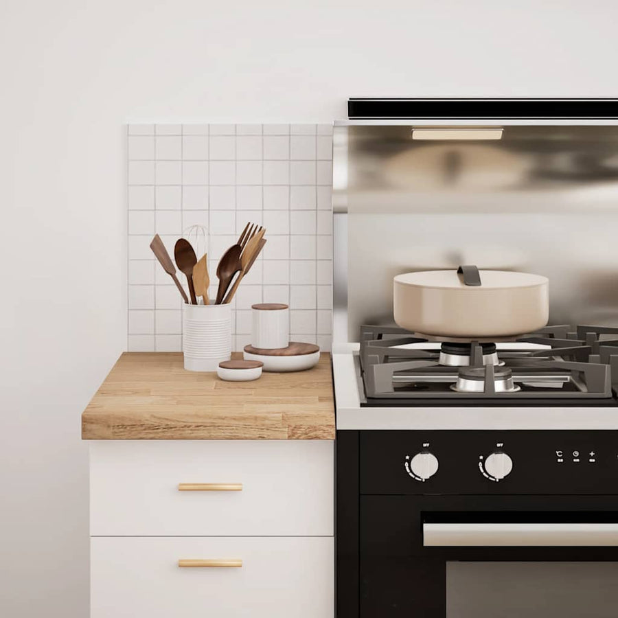 Keuken werkblad rechthoekig 40x63,5x4 cm massief eikenhout
