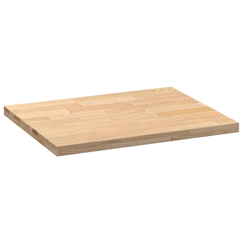 Keuken werkblad rechthoekig 80x63,5x4 cm massief eikenhout