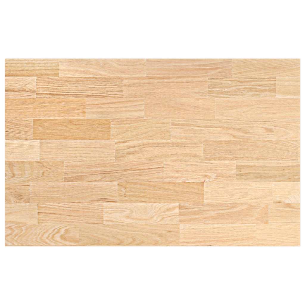 Keuken werkblad rechthoekig 100x63,5x4 cm massief eikenhout