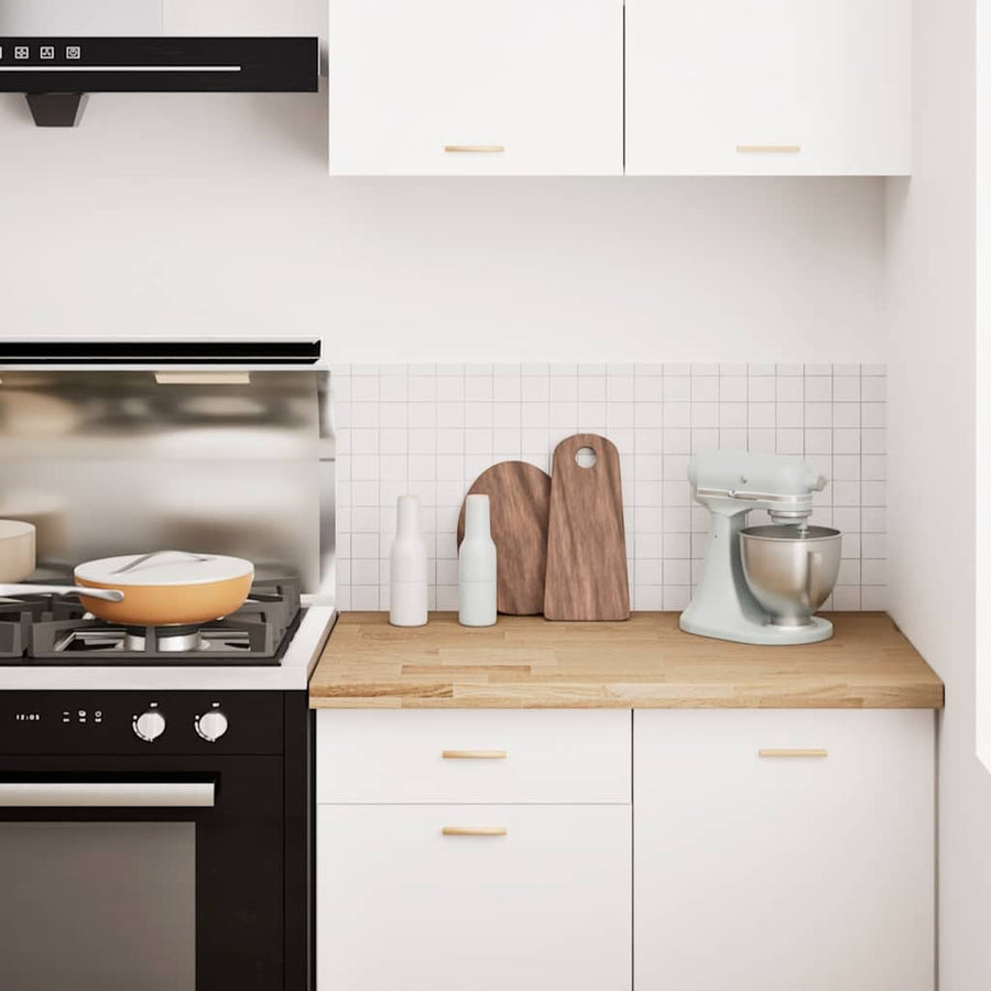 Keuken werkblad rechthoekig 100x63,5x4 cm massief eikenhout