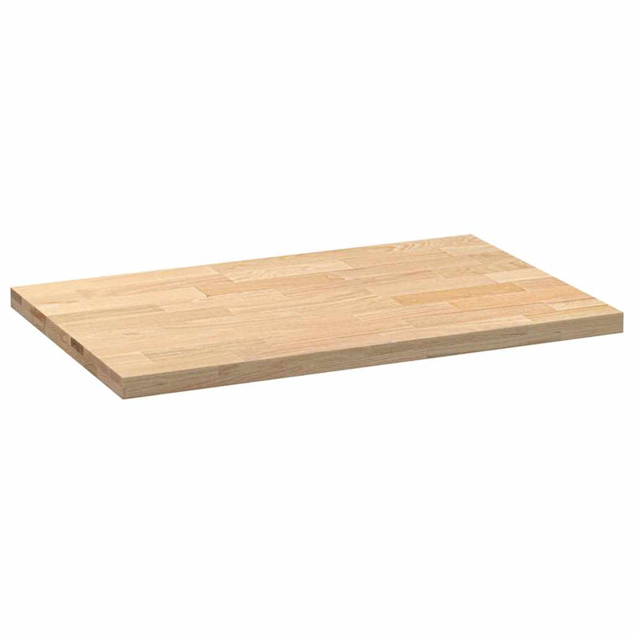 Keuken werkblad rechthoekig 100x63,5x4 cm massief eikenhout
