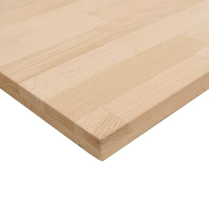 Keuken werkblad rechthoekig 100x63,5x4 cm massief eikenhout
