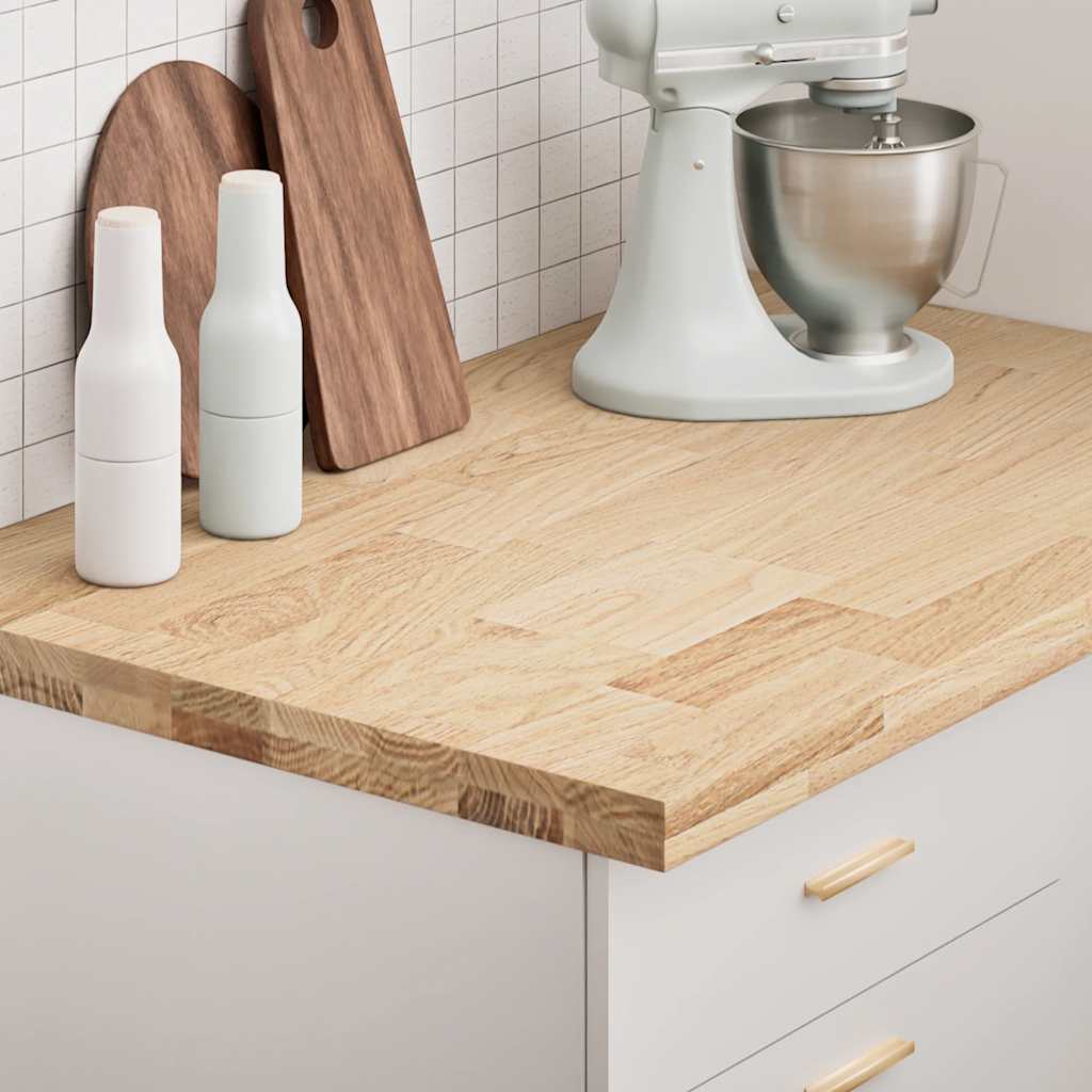 Keuken werkblad rechthoekig 100x63,5x4 cm massief eikenhout