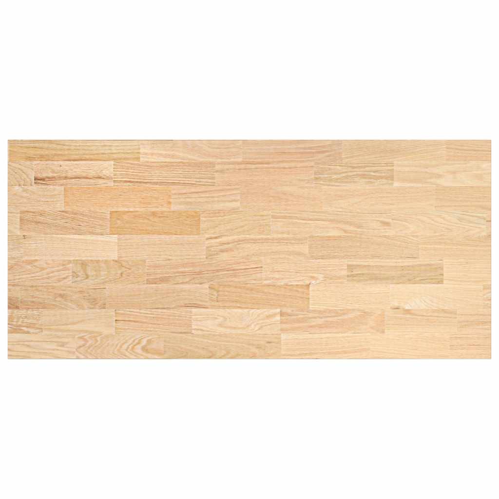 Keuken werkblad rechthoekig 140x63,5x4 cm massief eikenhout