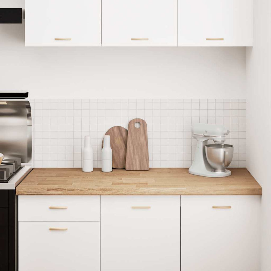 Keuken werkblad rechthoekig 140x63,5x4 cm massief eikenhout