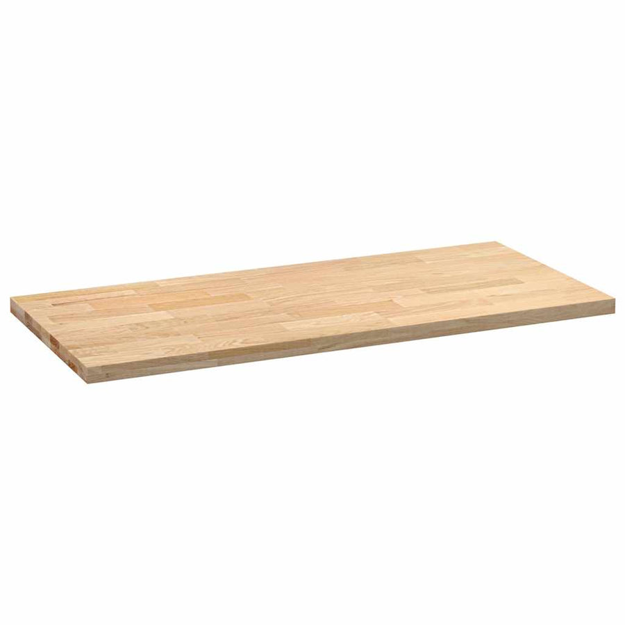 Keuken werkblad rechthoekig 140x63,5x4 cm massief eikenhout