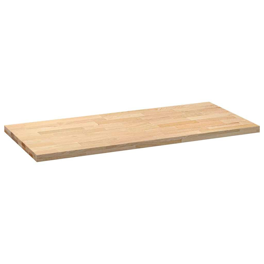 Keuken werkblad rechthoekig 140x63,5x4 cm massief eikenhout