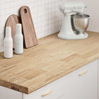 Werkblad massief eikenhout 140x63,5x4 cm