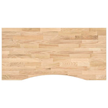 Bureaublad rechthoekig 100x50x2,5 cm onbehandeld eikenhout