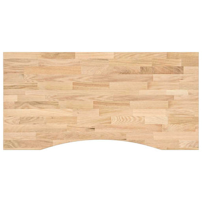 Bureaublad rechthoekig 100x50x2,5 cm onbehandeld eikenhout