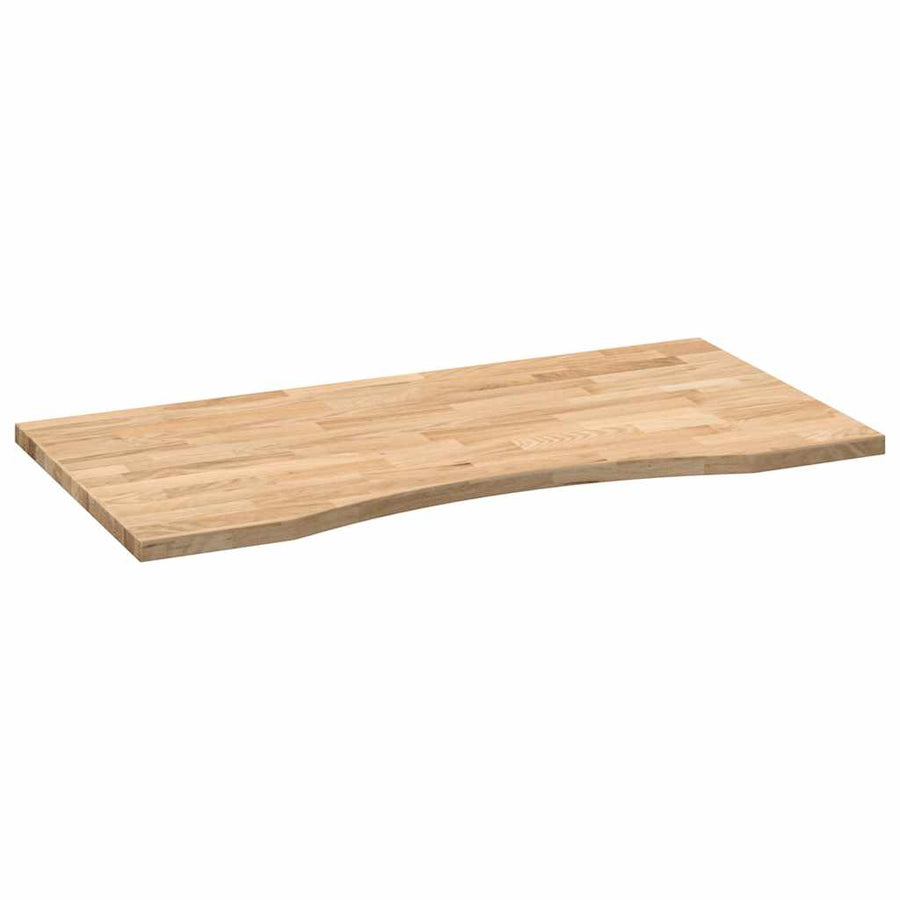Bureaublad rechthoekig 100x50x2,5 cm onbehandeld eikenhout