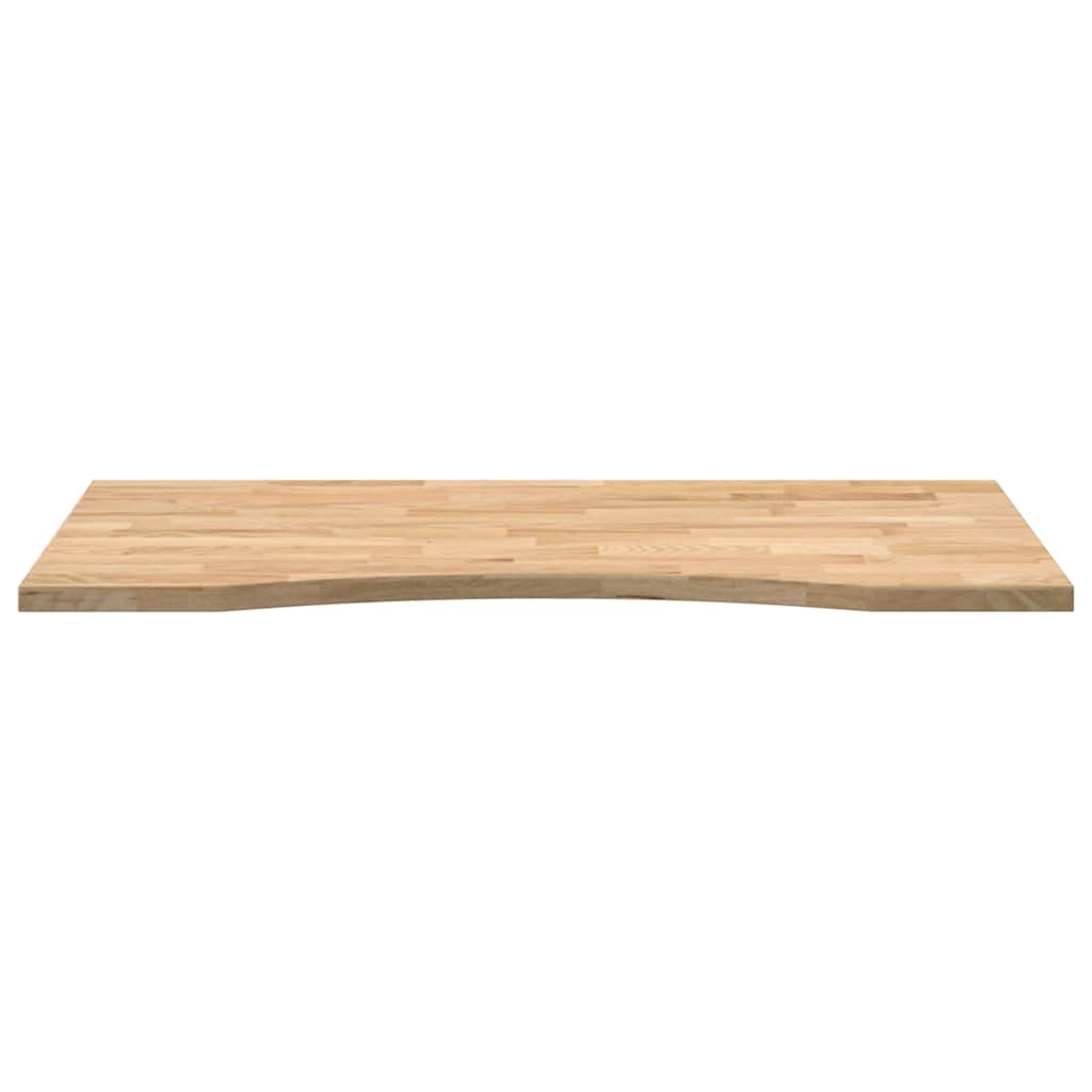 Bureaublad rechthoekig 100x50x2,5 cm onbehandeld eikenhout